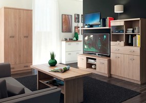 Szekrény 2D1S, sonoma tölgy, TOPTY TYP 30