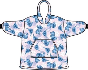 Disney Lilo és Stitch, A csillagkutya Light Rose belebújós plüss polár takaró, poncsó 3-6 év