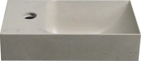 Sapho Sapho, PICCOLINO beton mosogató 30,8x17cm, balos csaptelep, homok, PK30014
