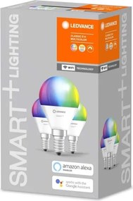 SET 3x LED RGBW szabályozható izzó SMART + E14 / 5W / 230V 2700K-6500K - Ledvance