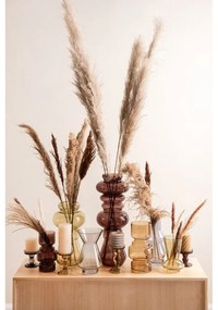 Layered szürke gyertya, magasság 7,5 cm - PT LIVING