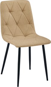 Barna étkezőszék LIBRA fekete lábakkal