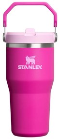 Rózsaszín rozsdamentes acél termosz 600 ml IceFlow™ Flip Straw 2.0 Tumbler Violet Blossom – Stanley
