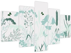 Kép - rét vektor (150x105 cm)