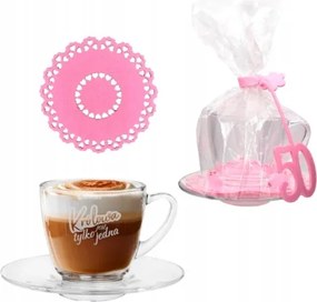 Csésze filc alátét szett 50 Születésnap A királynő csak egy van