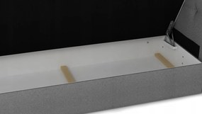Franciaágy 140 cm Boxspring Harlan Comfort (piros) (ágyráccsal, matraccal és tárolóhellyel). 1055984