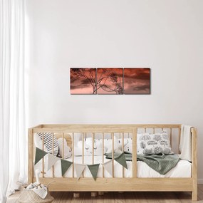 Kép - Hold megvilágítja az éjszakát (órával) (90x30 cm)