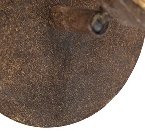 Fali lámpa rozsdabarna állítható kapcsolóval - Kreta