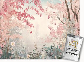 Fotótapéta Erdő Rózsaszín Természet Hálószoba Nappali Tapéta Flizelina 300x210