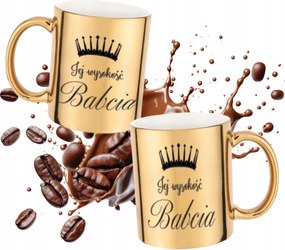 Ajándék Nagymamáknak Arany Kerámia Bögre 330 ml Nagymama Napi Ajándék