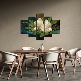 Kép - Martin Johnson Heade, Giant Magnolias on a Blue Velvet Cloth, reprodukciók (150x105 cm)
