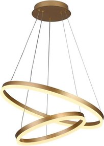 Brilagi - Dimmelhető LED kábelre függesztett csillár CIRCLE LED/70W/230V 3000-6500K arany + távirányító