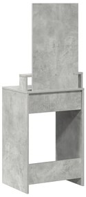 Fésülködőasztal Fiókokkal Beton Szürke 50x41x140 cm