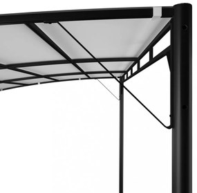 krémszínű kerti napellenző 4 x 3 x 2,55 m
