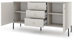 Komód LUE bézs/fekete