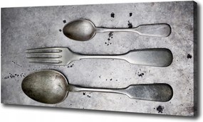 Fotótapéta falra edzett üveg Evőeszközök 125x50