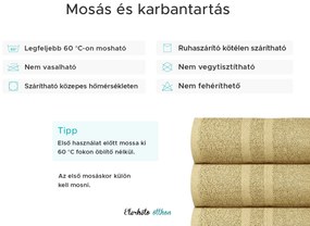 Basic fekete törölköző 50 x 80 cm, 100% pamut