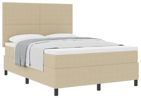 Box Spring Ágy Matraccal Halvány Zöld Szürke 140x200 cm Kordbársony Szövet