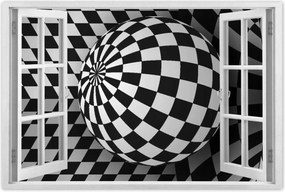 Poszterek 60x40 Absztrakt fekete-fehér