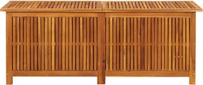 Tömör Akácfa Kerti Tárolóláda 150 X 50 X 58 Cm