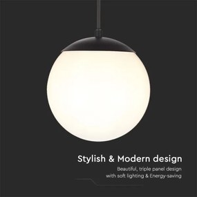 Kültéri csillár zsinóron 1xE27/60W/230V IP44 fekete