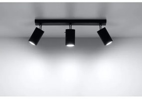 Sollux SL.0093 - Spotlámpa RING 3 3xGU10/10W/230V fekete