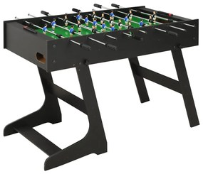 vidaXL fekete összecsukható csocsóasztal 121 x 61 x 80 cm