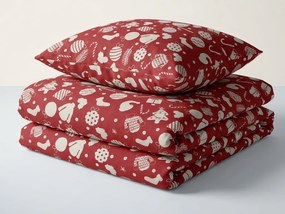 Pamut ágyneműhuzat GIFTY piros Ágyneműhuzat mérete: 70 x 90 cm | 140 x 200 cm