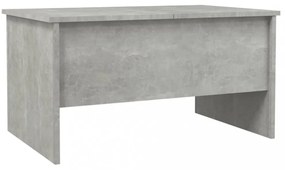 betonszürke szerelt fa dohányzóasztal 80 x 50 x 42,5 cm