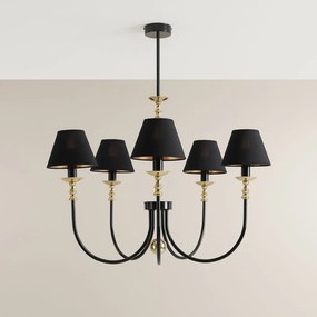 ALDEX 1118F1 ROMA Modern Csillár Fekete E14 IP20