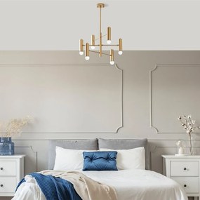 Aranyszínű függőlámpa fém búrával Gharib – Opviq lights
