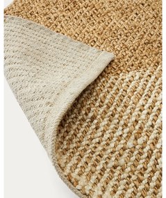 Bézs-krémszínű juta szőnyeg 160x230 cm Maelan – Kave Home