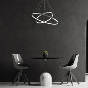 LED Csillár zsinóron LEA LED/35W/230V 4000K átm. 60 cm króm