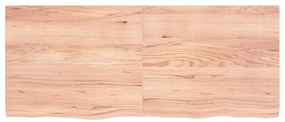 világosbarna kezelt tömör tölgyfa asztallap 120x50x(2-4) cm