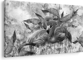 Kép - Flamingók graffiti (90x60 cm)
