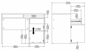 Felix IV íróasztal, fekete matt