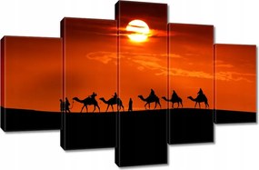Vászonkép 120x80 Karaván naplemente