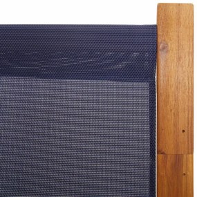 sötétkék 4 paneles térelválasztó 280 x 180 cm
