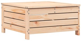 vidaXL tömör fenyőfa kerti lábzsámoly párnával