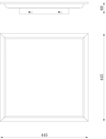 Globo 41582D2 - LED Mennyezeti lámpa DOHA LED/24W/230V