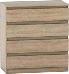 4 fiókos komód, tölgy sonoma, HANY NEW 004