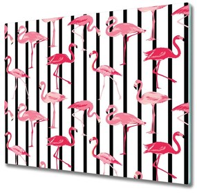 Üveg vágódeszka flamingók rudak 60x52 cm