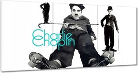 Vászonkép 60x30 Charlie Chaplin Csaj