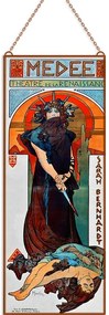 Alphonse Mucha - Medee üvegkép, falikép