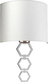 Elstead glamour modern fali lámpa clark bézs króm elsclark-medium-pc