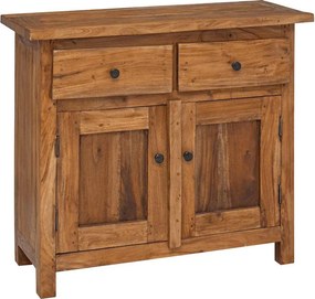 vidaXL tömör mahagóni fa komód 75 x 30 x 65 cm