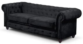 Infinity Chesterfield II kinyitható kanapé Fekete