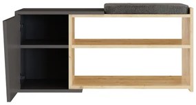 FIONA cipőtároló 37x104 cm barna/antracit