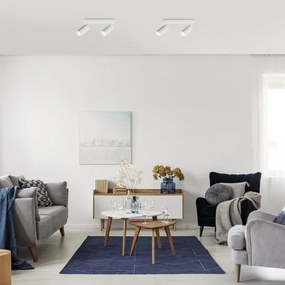 Rabalux 2082 - SOLO mennyezeti spotlámpa 2xGU10/25W/230V fehér