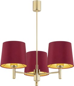 ARGON 6266 PONTE PLUS Modern CsillĂĄr Piros, SĂĄrgarĂ©z E27 IP20